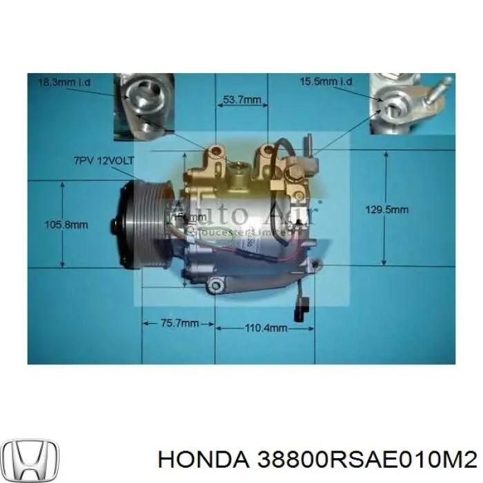 38800RSAE010M2 Honda компрессор кондиционера