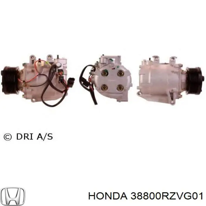 Компрессор кондиционера 38800RZVG01 Honda