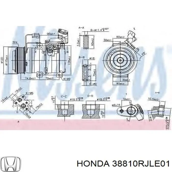  38810RJLE01 Honda