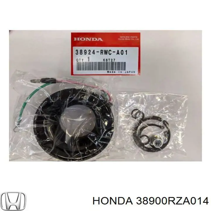 38900RZA014 Honda шкив компрессора кондиционера