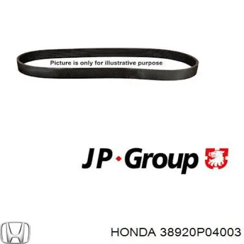 38920-P04-003 Honda ремень генератора