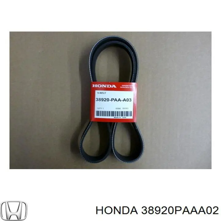 Клиновый ремень Honda 38920PAAA02 цена, от 8.93 USD