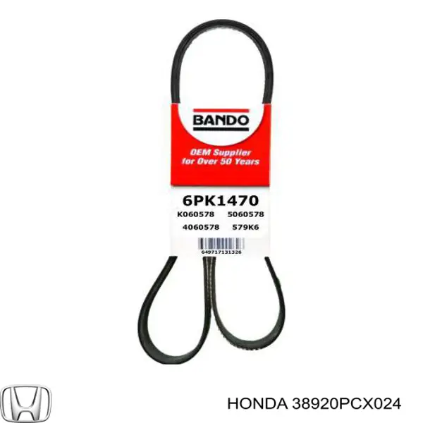 38920PCX024 Honda ремень генератора