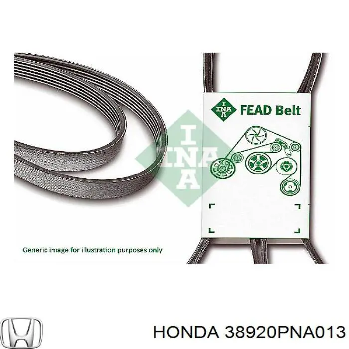 Клиновый ремень Honda 38920PNA013 цена, от 16.38 USD