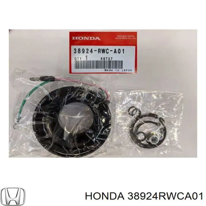 38924RWCA01 Honda муфта (магнитная катушка компрессора кондиционера)