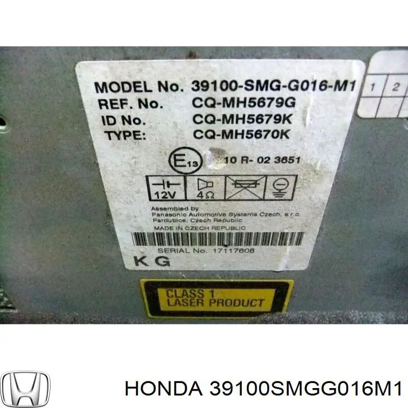 39100SMGG016M1 Honda 