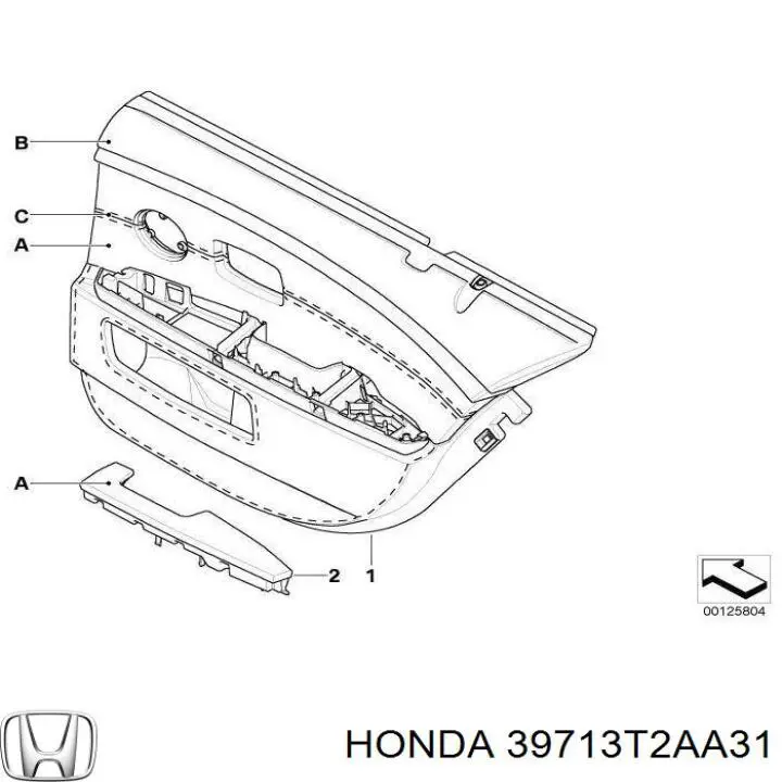 Купить 39713T2AA31 Honda 