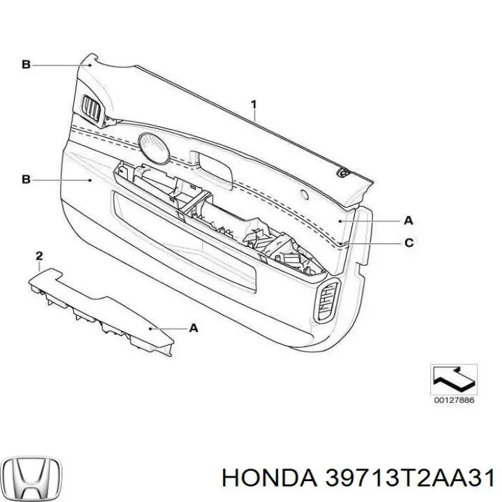  Honda 39713T2AA31 цена, от 126.83 USD