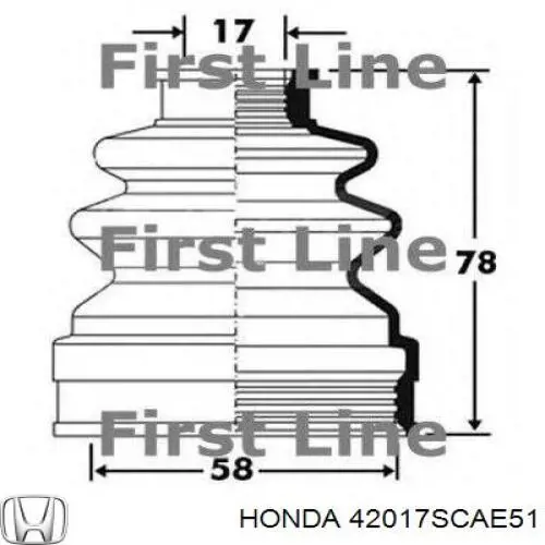 42017SCAE51 Honda