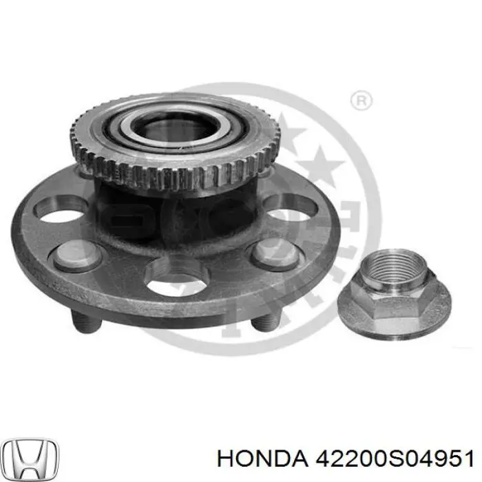 Ступицы задних колес Honda 42200S04951 цена, от 35.49 USD