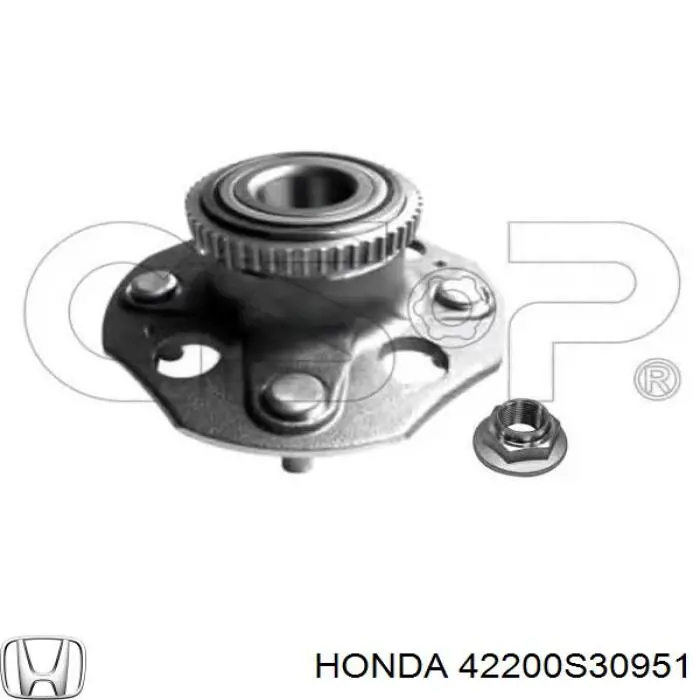 Ступицы задних колес Honda 42200S30951 цена, от 69.77 USD