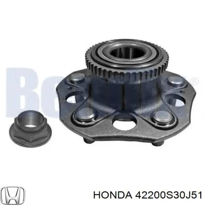 42200S30J51 Honda Ступица задняя