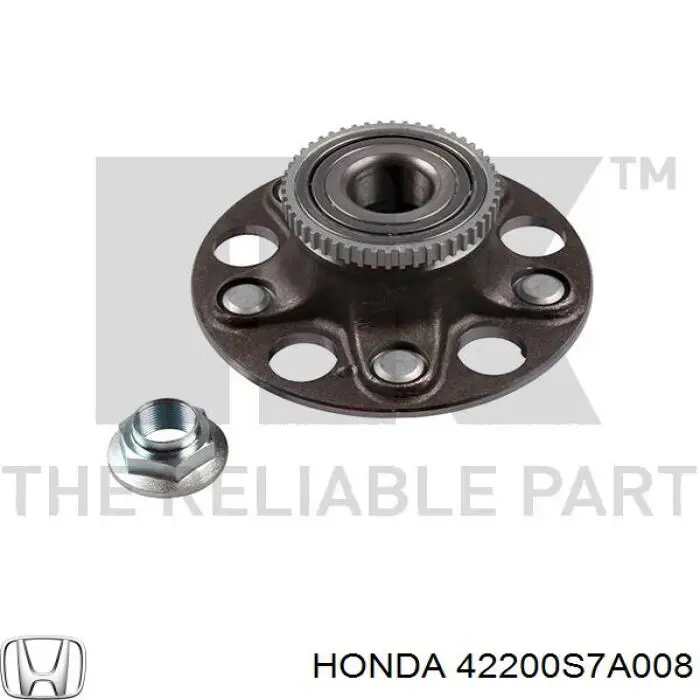 Ступицы задних колес Honda 42200S7A008 цена, от 37.42 USD