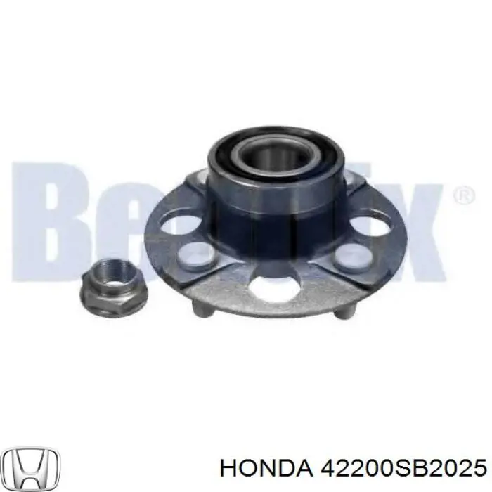 Cubo de rueda trasero 42200SB2025 Honda