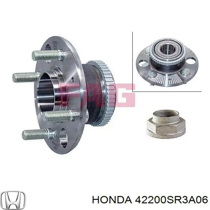 Задняя ступица 42200SR3A06 Honda
