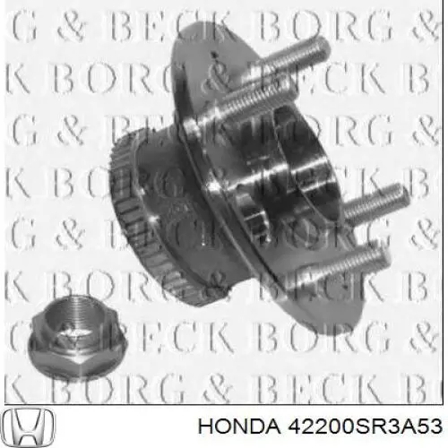 Задняя ступица 42200SR3A53 Honda