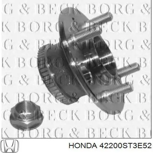 Задняя ступица 42200ST3E52 Honda