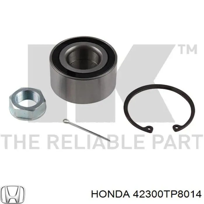 Подшипники задней ступицы Honda 42300TP8014 цена, от 19.24 USD