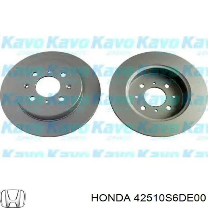 Disco de freno trasero 42510S6DE00 Honda