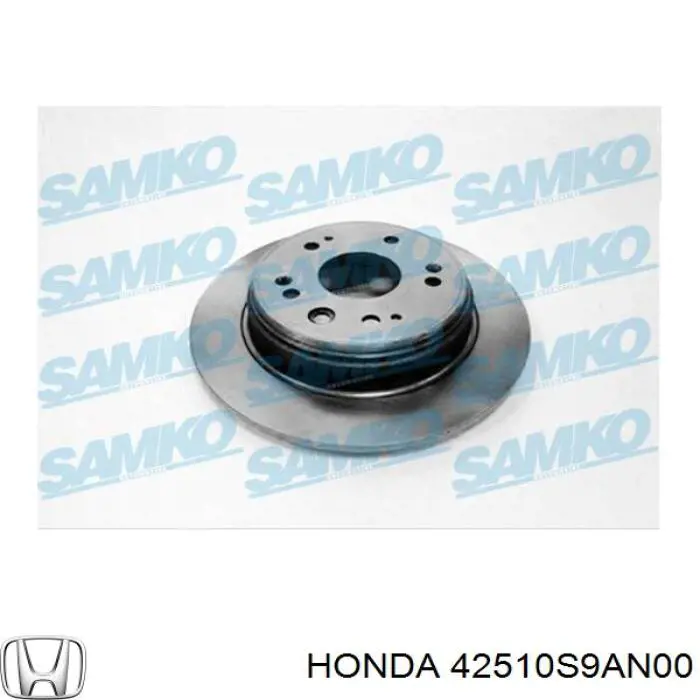 Тормозные диски 42510S9AN00 Honda