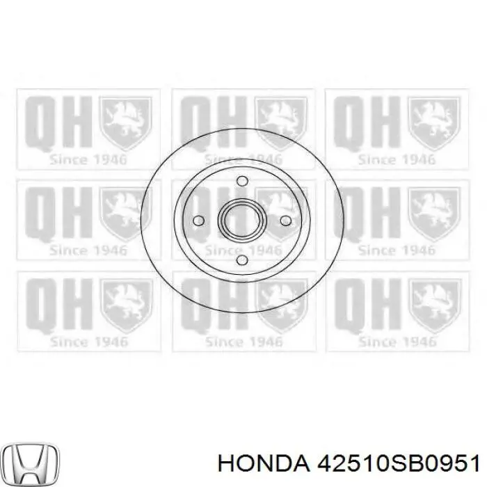 Задний тормозной диск Honda 42510SB0951 цена, от 110.28 USD