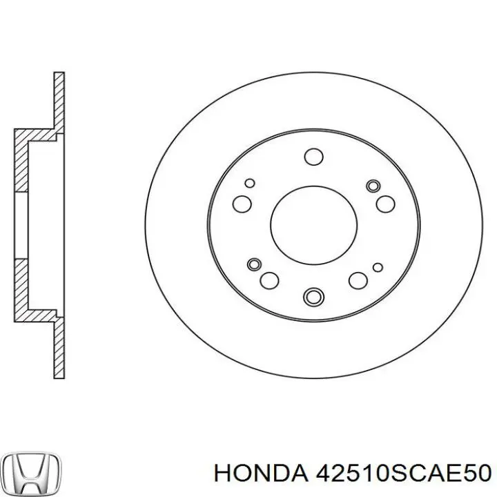 Купить 42510SCAE50 Honda Диск тормозной задний