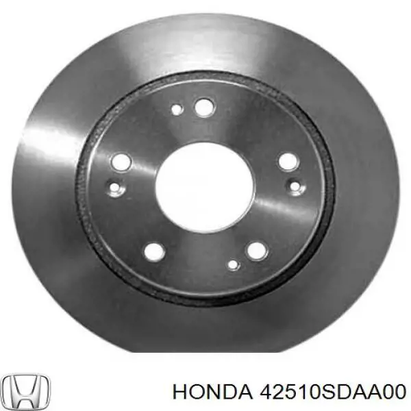 Disco de freno trasero 42510SDAA00 Honda/Acura