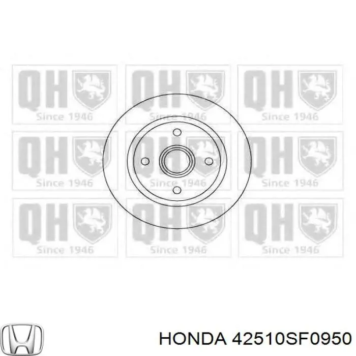 Купить 42510SF0950 Honda Диск тормозной задний