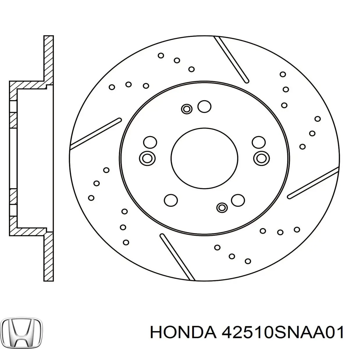 Тормозные диски 42510SNAA01 Honda
