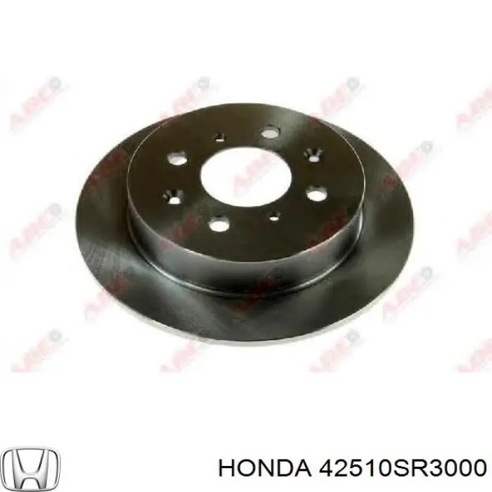 Disco de freno trasero 42510SR3000 Honda