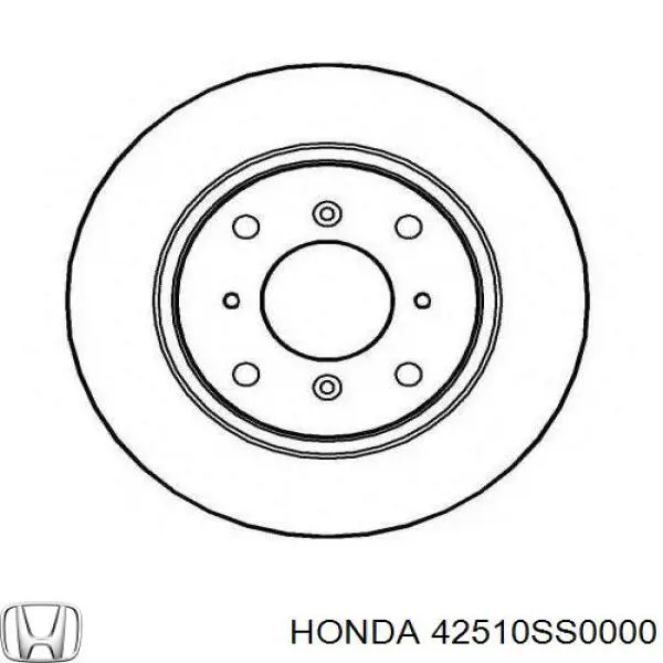 Задний тормозной диск Honda 42510SS0000 цена, от 24.18 USD