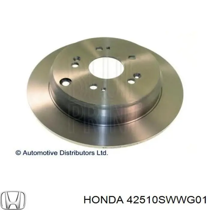 Задний тормозной диск Honda 42510SWWG01 цена, от 5.62 USD