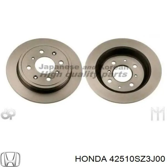 Тормозные диски 42510SZ3J00 Honda