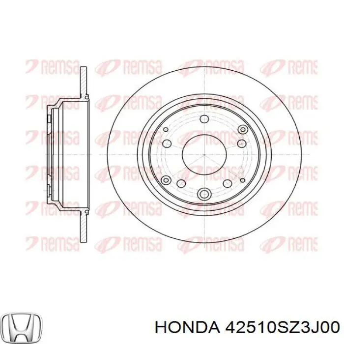 Задний дисковый тормоз Honda 42510SZ3J00