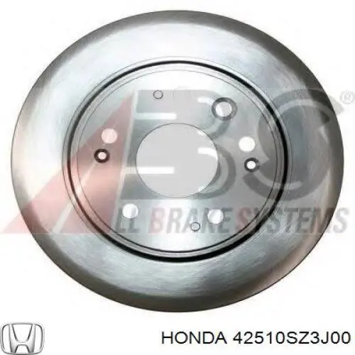 Задний тормозной диск Honda 42510SZ3J00 цена, от 27.20 USD