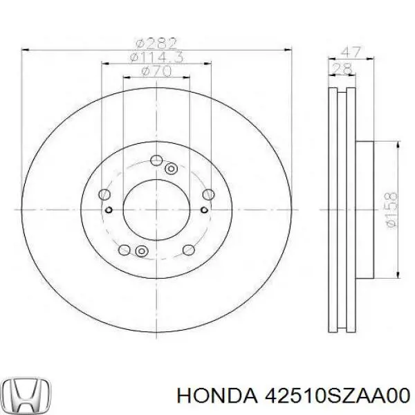 Задний тормозной диск R1 Concepts 83059054 цена, от 38.05 USD