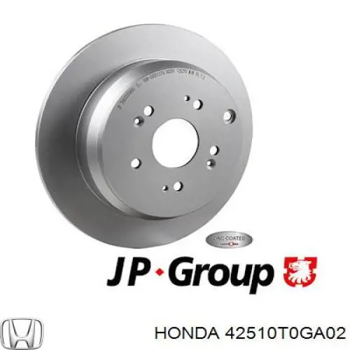 Купить 42510T0GA02 Honda Диск тормозной задний
