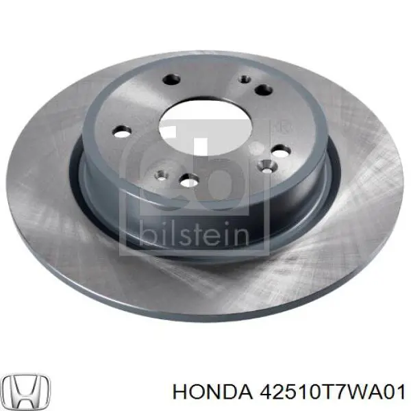 42510T7WA01 Honda диск тормозной задний