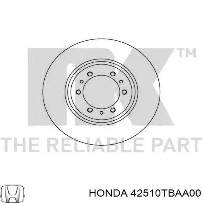 Задний тормозной диск Honda 42510TBAA00 цена, от 12.67 USD