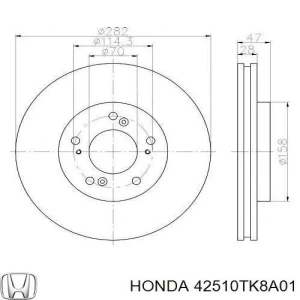 42510TK8A01 Honda 