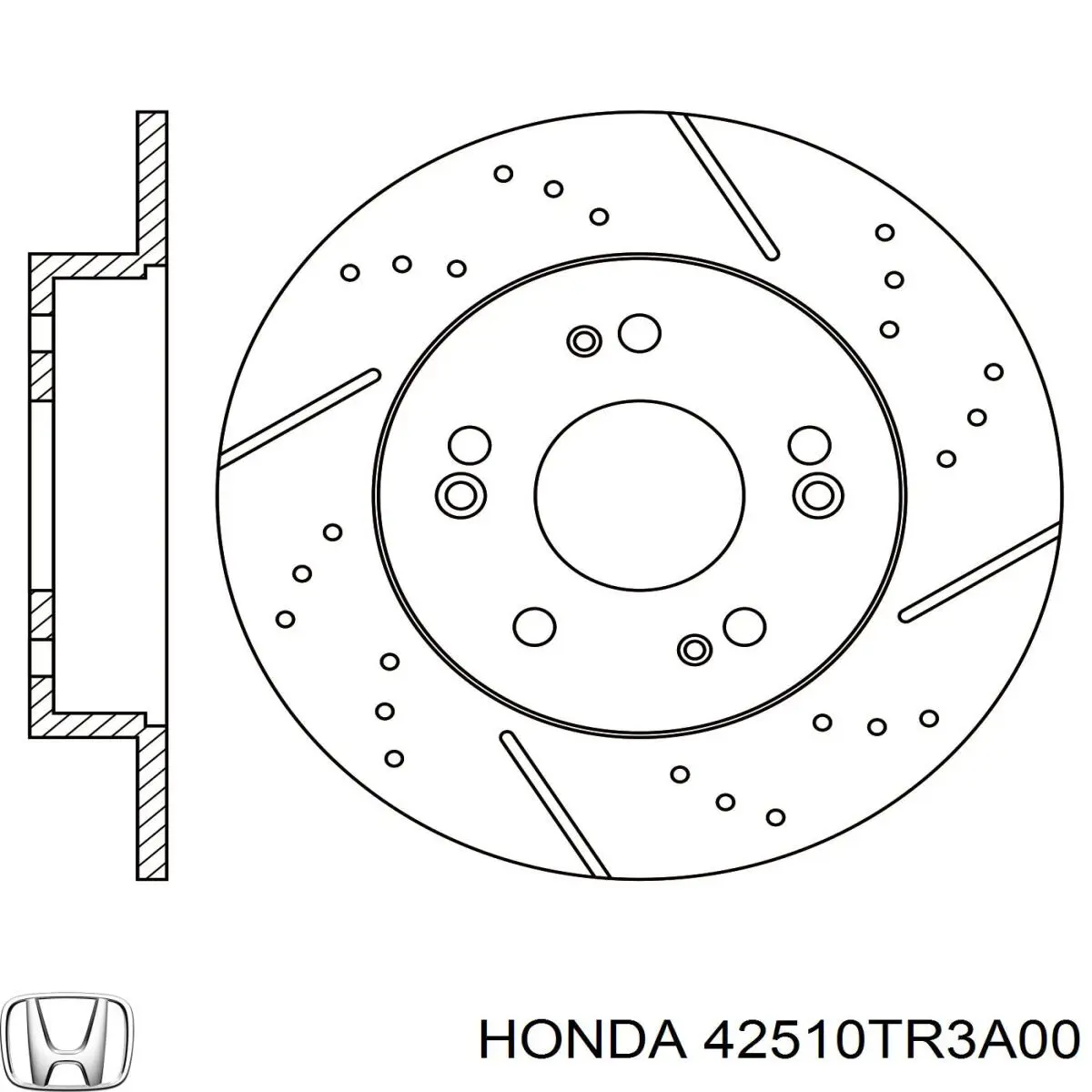 Задний дисковый тормоз Honda 42510TR3A00