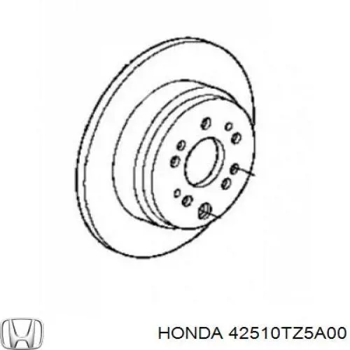 Задние тормозные диски Акура МДХ (Acura MDX)