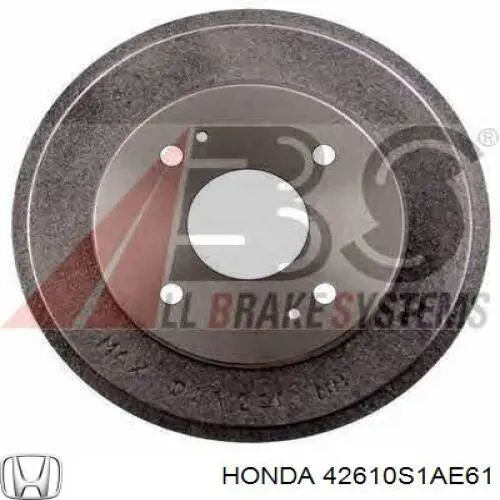 Барабан тормозной задний Honda 42610S1AE61 цена, от 17.74 USD