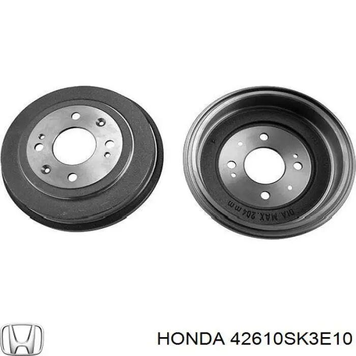 Барабан тормозной задний Honda 42610SK3E10 цена, от 41.68 USD