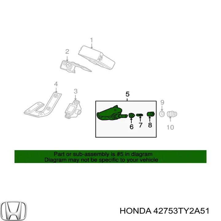 42753TY2A51 Honda датчик давления воздуха в шинах