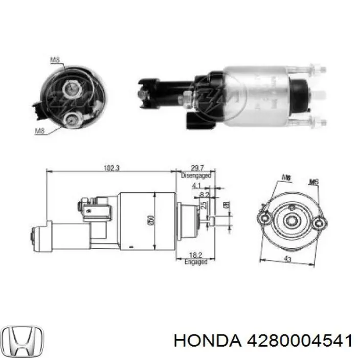 Купить 4280004541 Honda Стартер