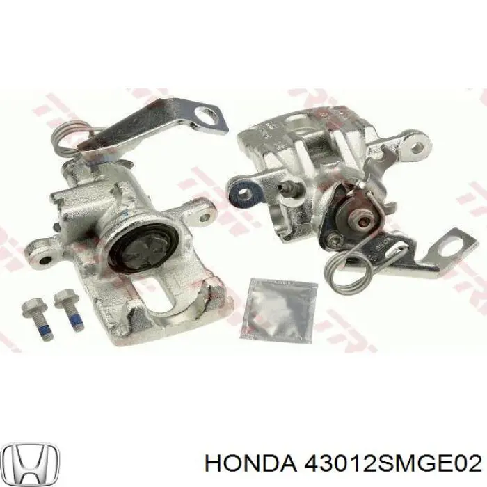 43012SMGE02 Honda суппорт тормозной задний правый