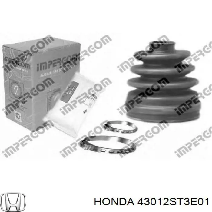 43012ST3E01 Honda Суппорт тормозной задний правый