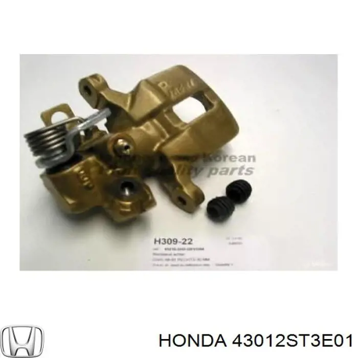 Pinza de freno trasero derecho 43012ST3E01 Honda