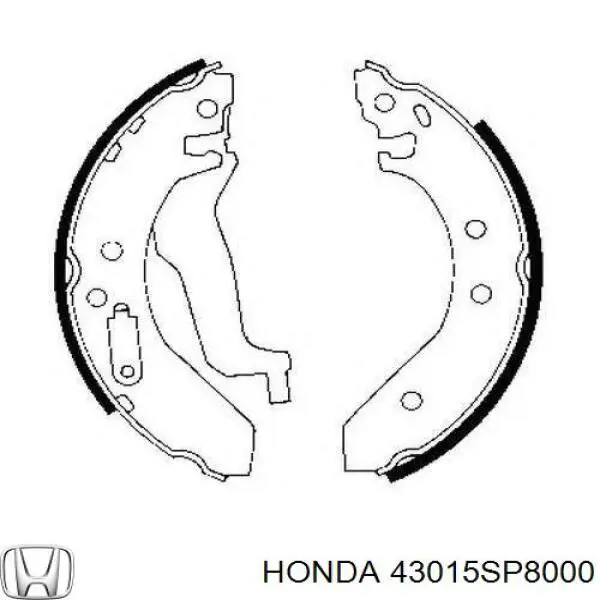 43015-SP8-000 Honda колодки тормозные задние барабанные